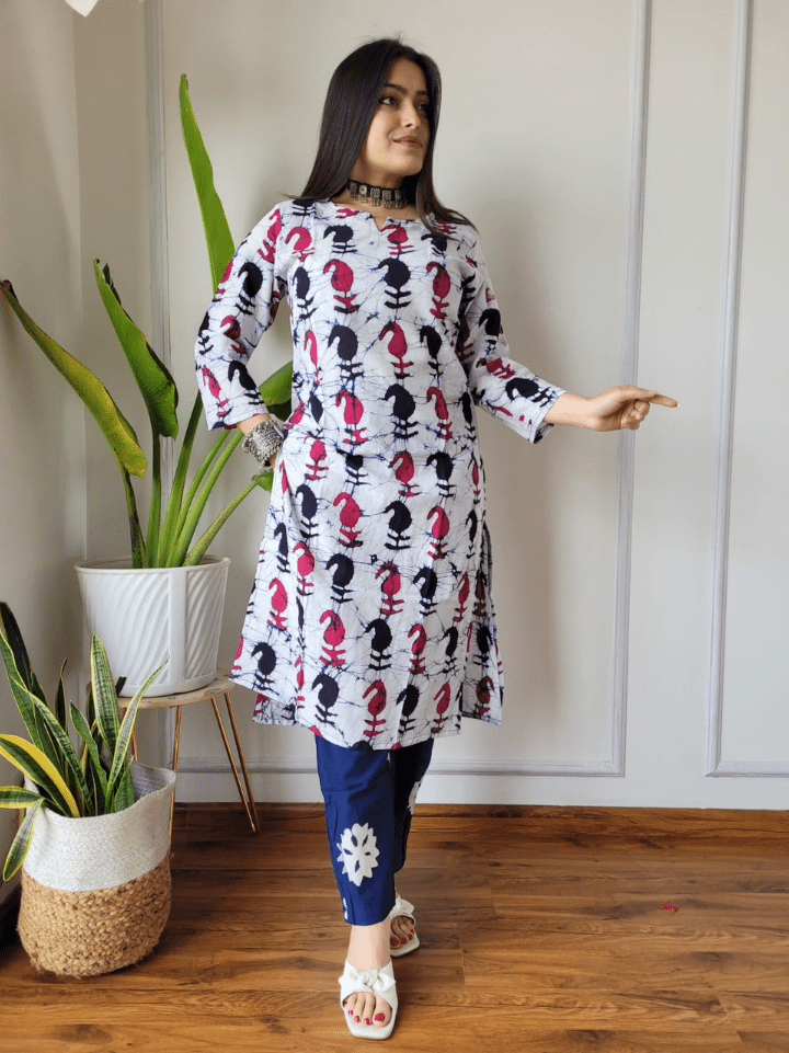 Cotton Kurti with Pants