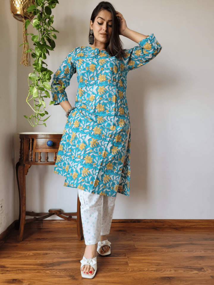 Cotton Kurti with Pants