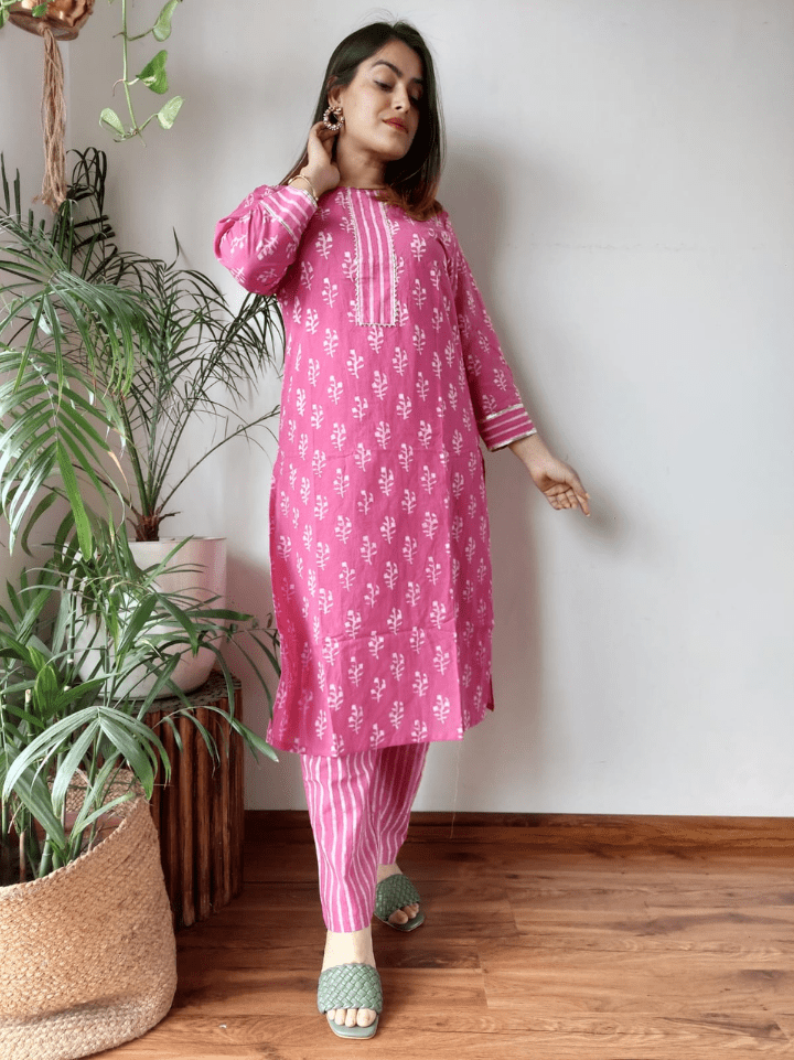 Cotton Kurti with Pants