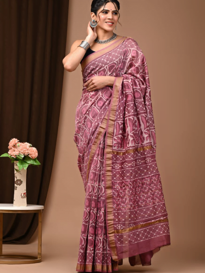 Maheshwari Silk Saree