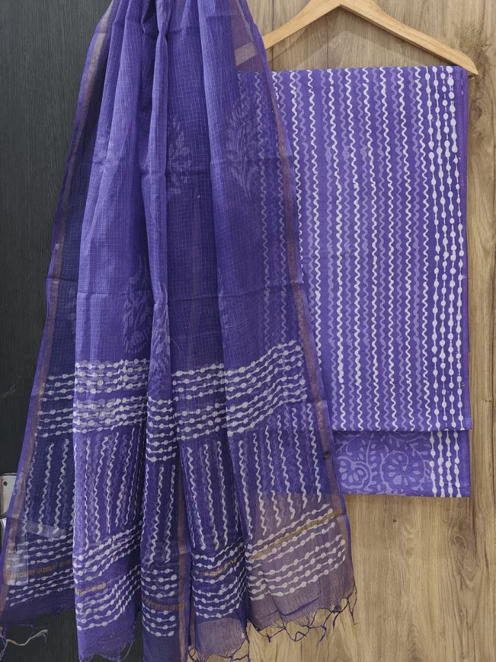 Cotton Suit with Kota Doria Dupatta