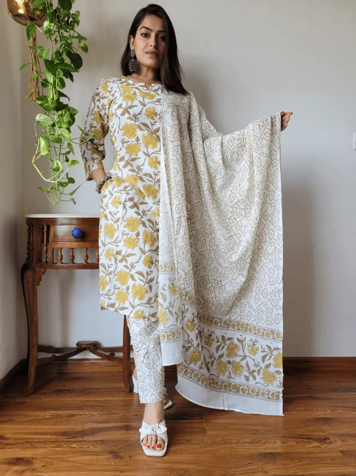 Cotton Suits with Dupatta