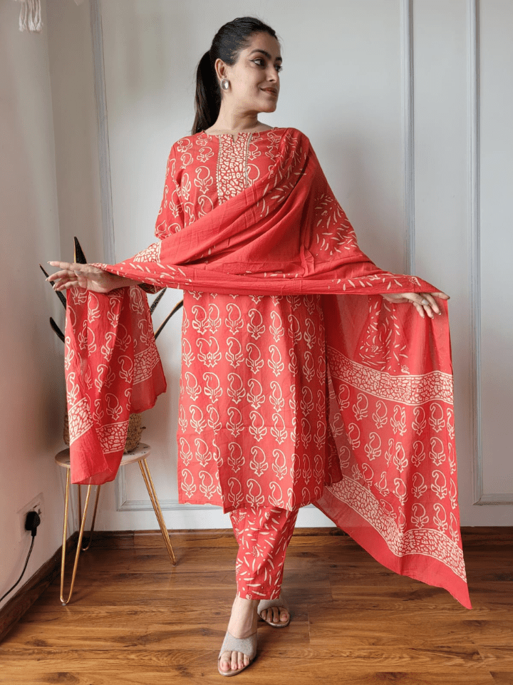 Cotton Suits with Dupatta