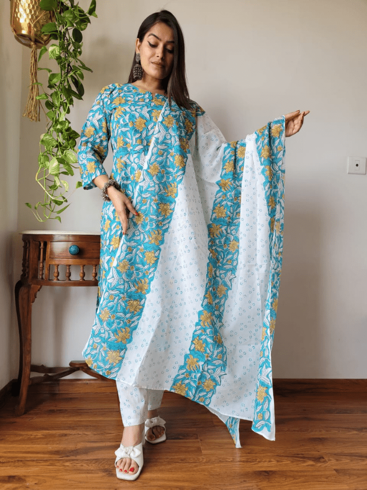 Cotton Suits with Dupatta