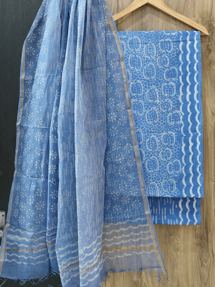 Cotton Suit with Kota Doria Dupatta