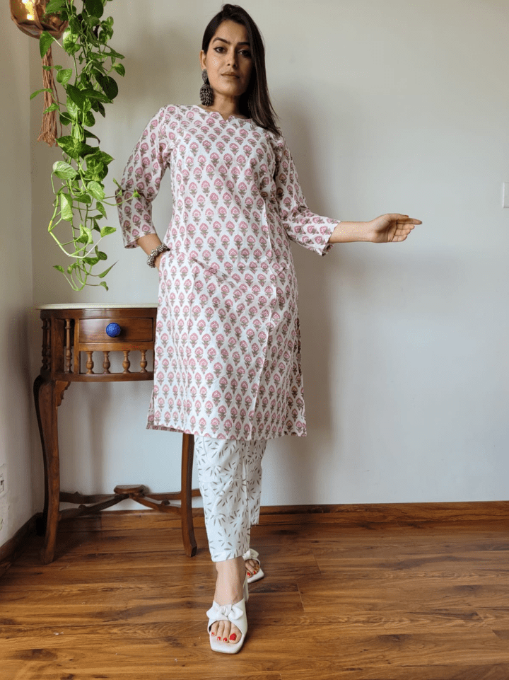 Cotton Kurti with Pants