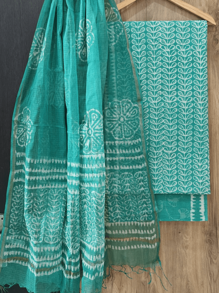 Cotton Suit with Kota Doria Dupatta