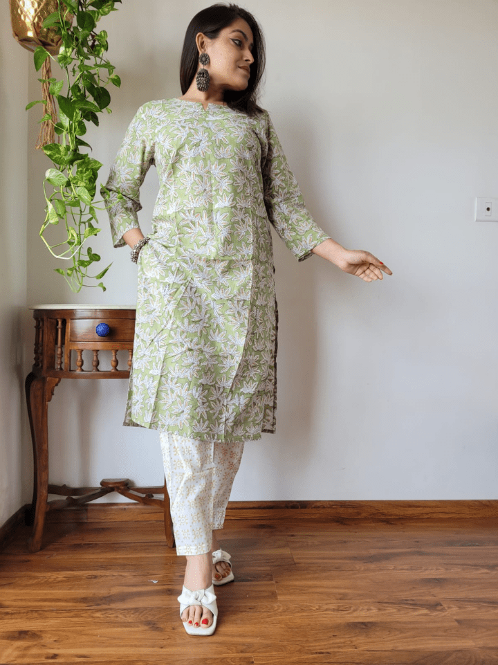 Cotton Kurti with Pants