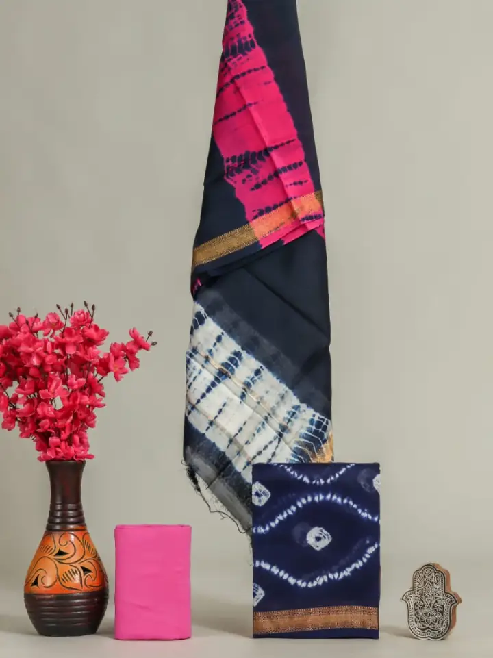 Maheshwari Silk Suit Piece