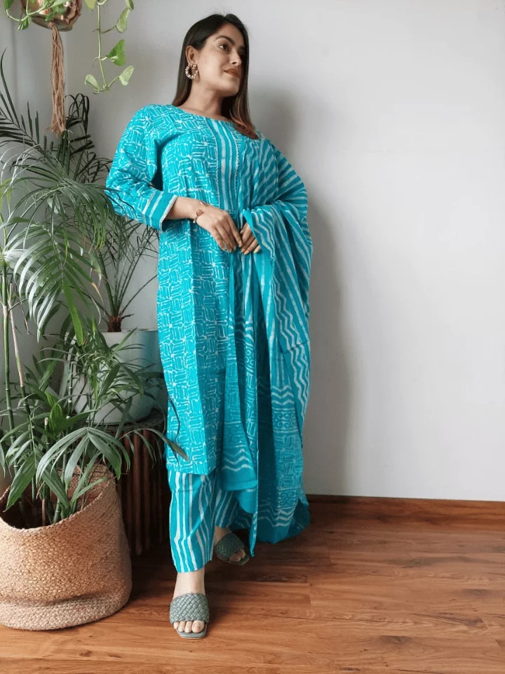 Cotton Suits with Dupatta