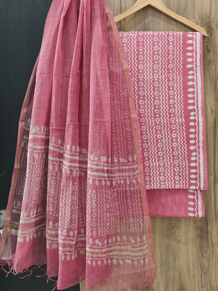 Cotton Suit with Kota Doria Dupatta