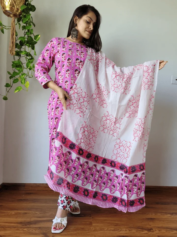 Cotton Suits with Dupatta