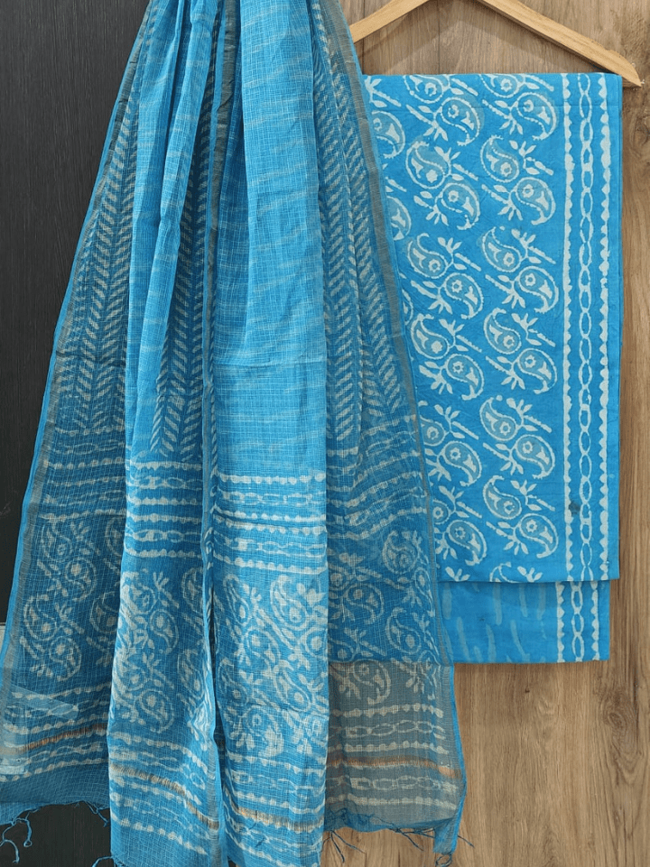 Cotton Suit with Kota Doria Dupatta