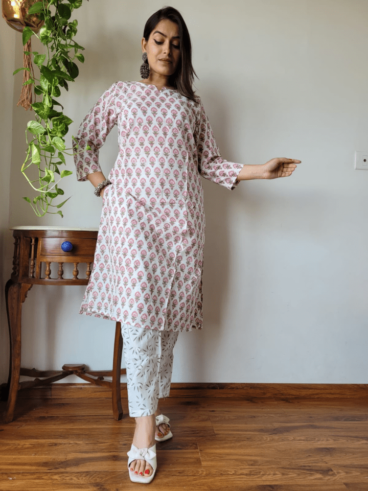 Cotton Kurti with Pants