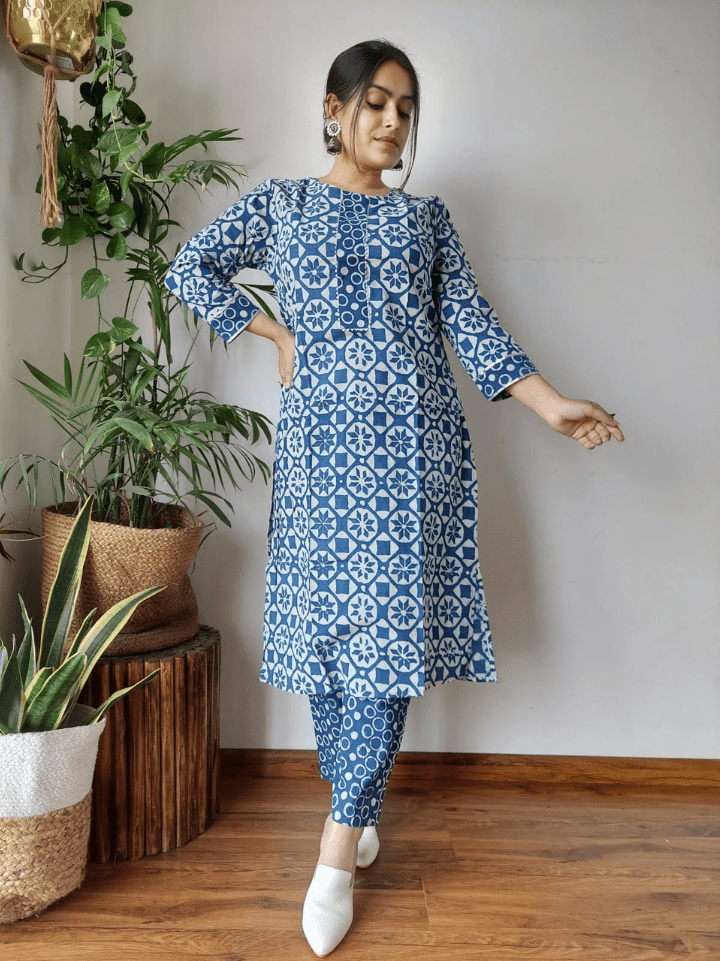 Cotton Kurti with Pants