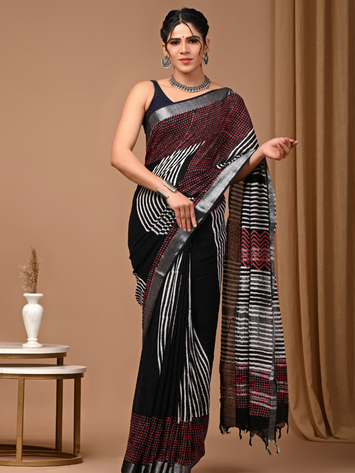 Linen Saree for Women