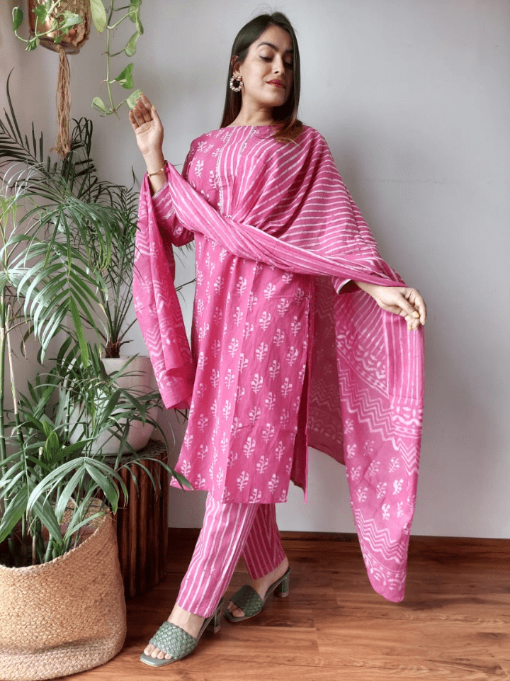 Cotton Suits with Dupatta