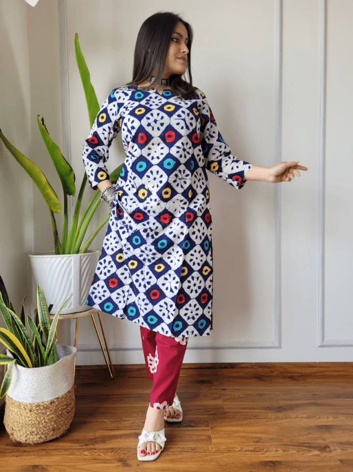 Cotton Kurti with Pants