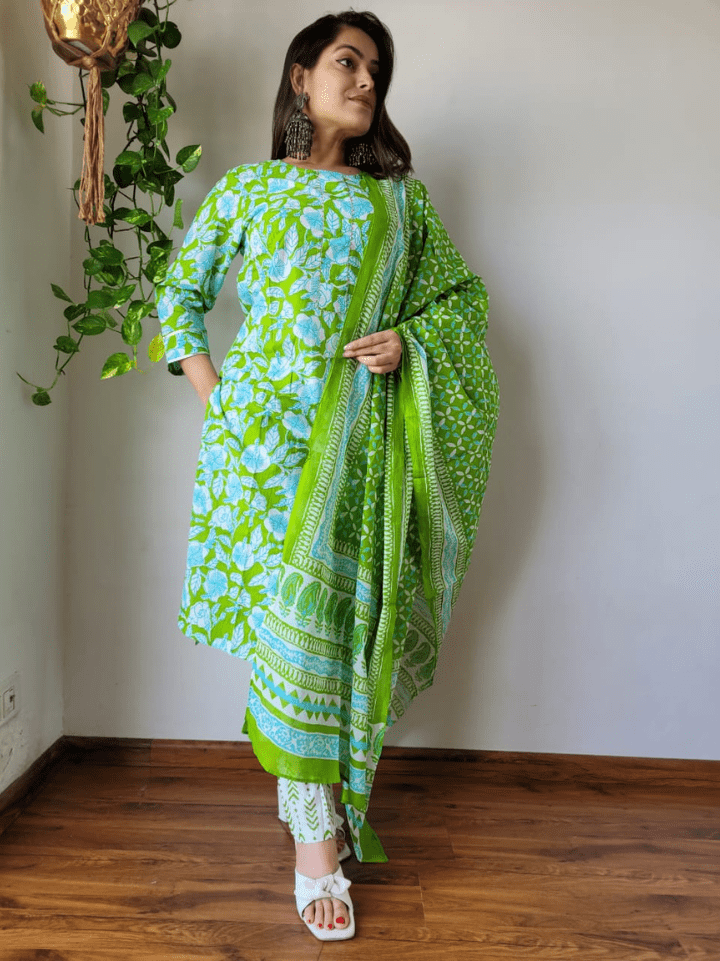 Cotton Suits with Dupatta