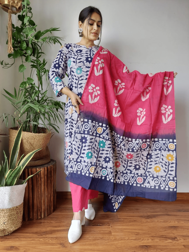 Cotton Suits with Dupatta