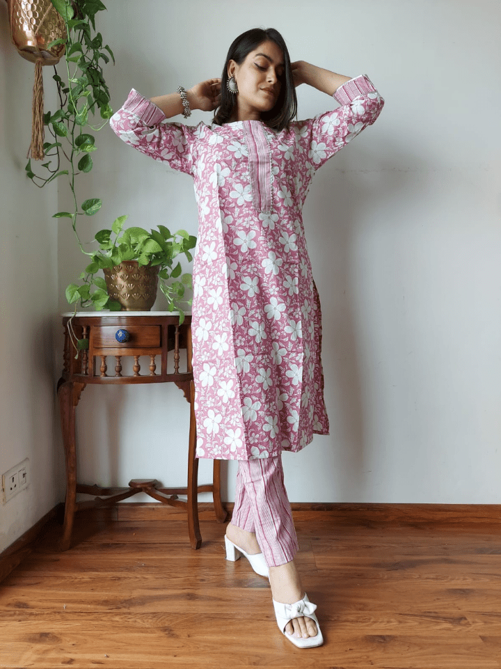 Cotton Kurti with Pants