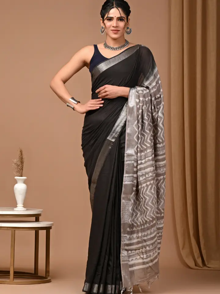 Linen Saree