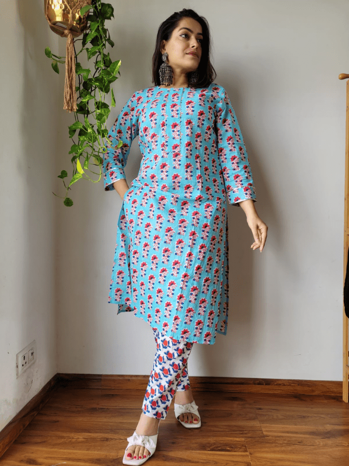 Cotton Kurti with Pants