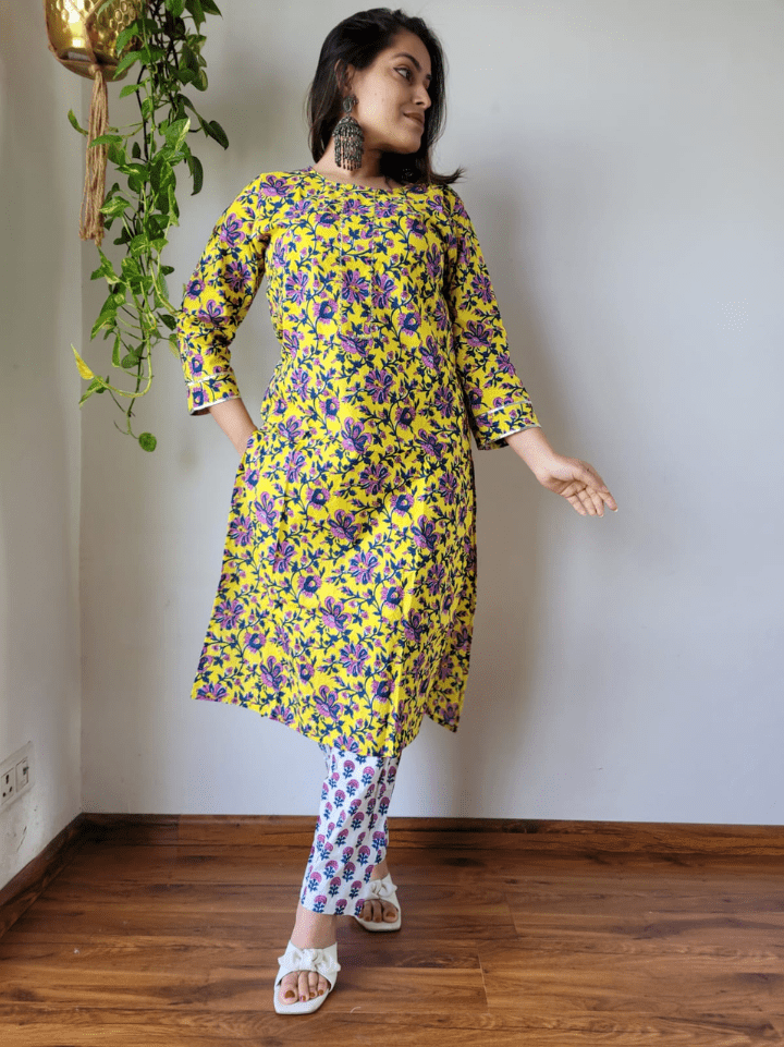 Cotton Kurti with Pants