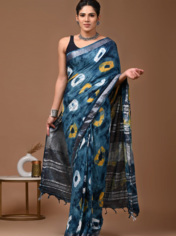 Linen Saree for Women