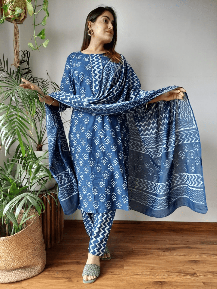 Cotton Suits with Dupatta