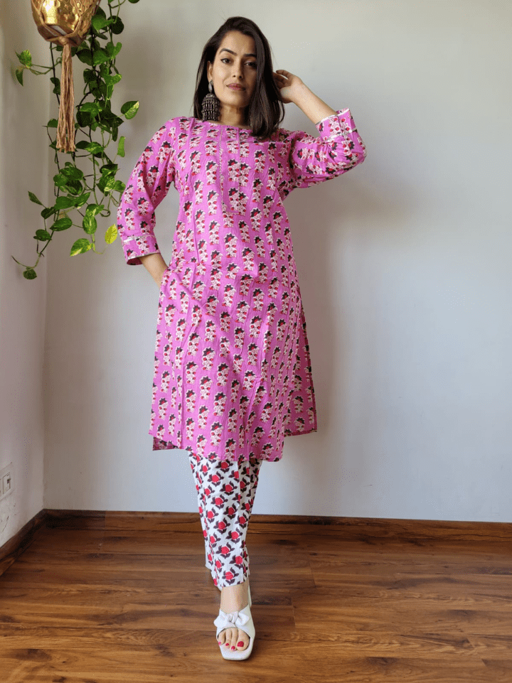 Cotton Kurti with Pants