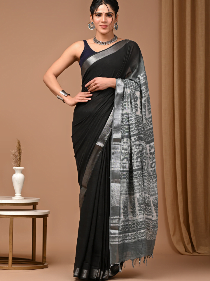 Linen Saree for Women