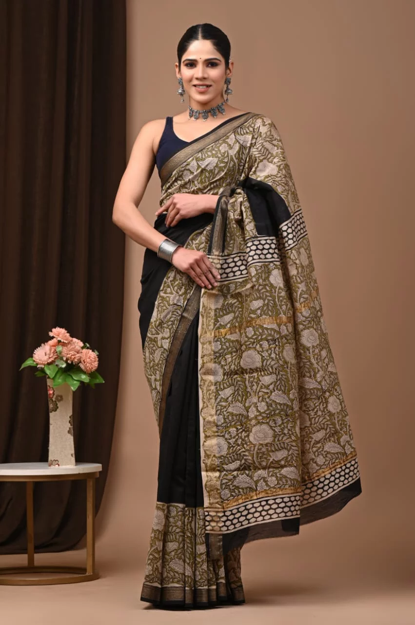 Maheshwari Silk Saree for Women