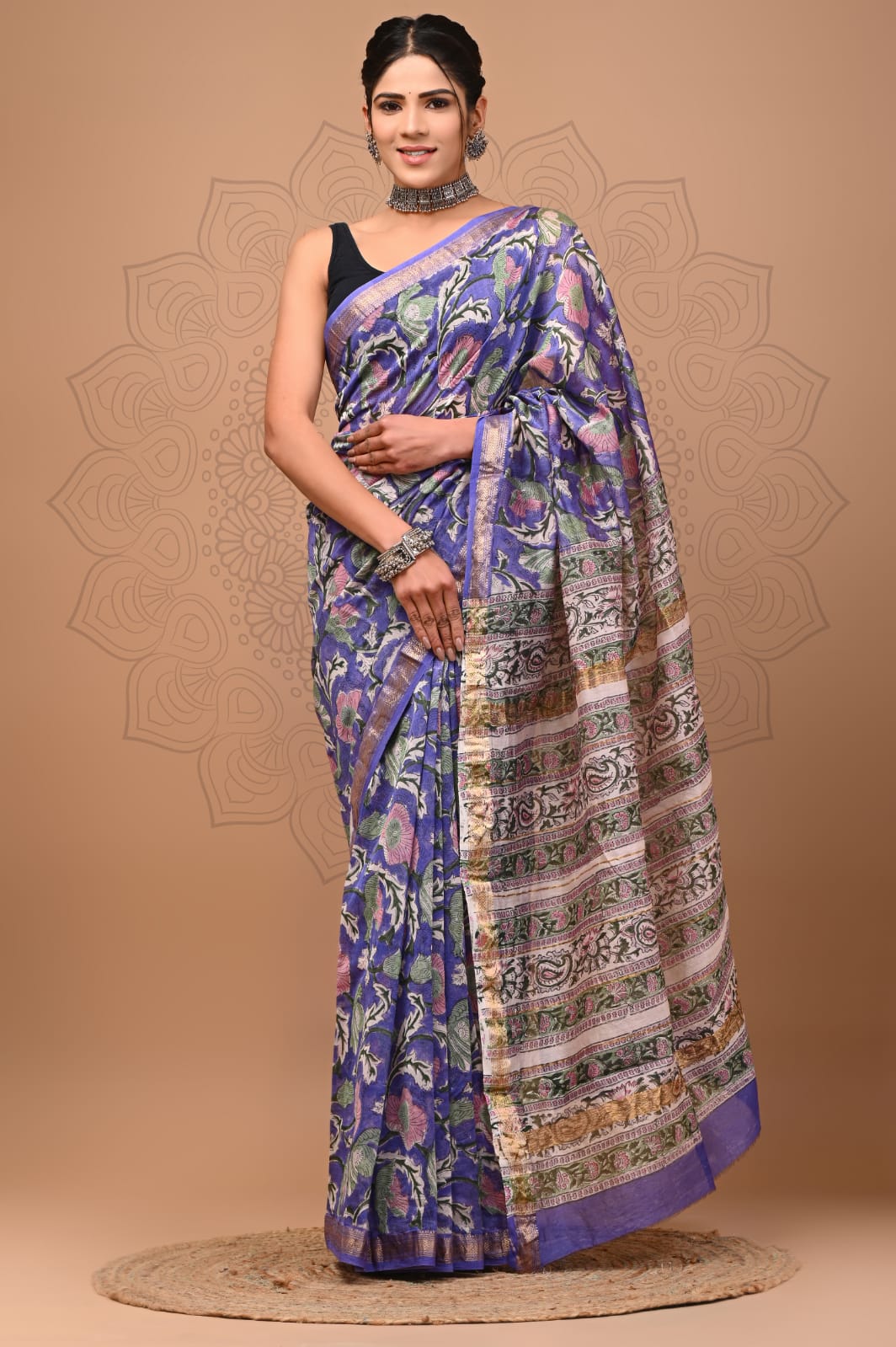 Maheshwari Silk Saree for Women