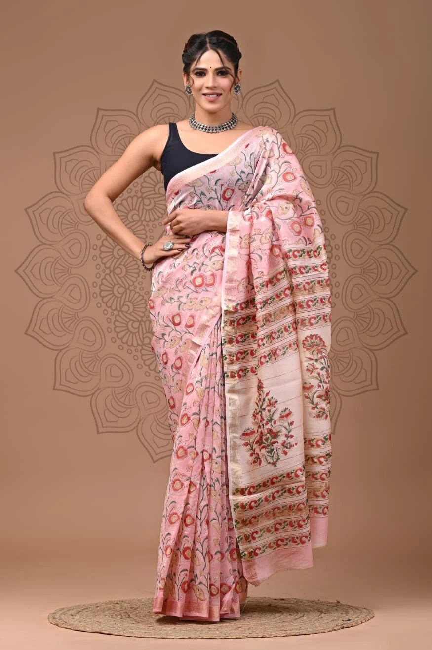 Maheshwari Silk Saree for Women