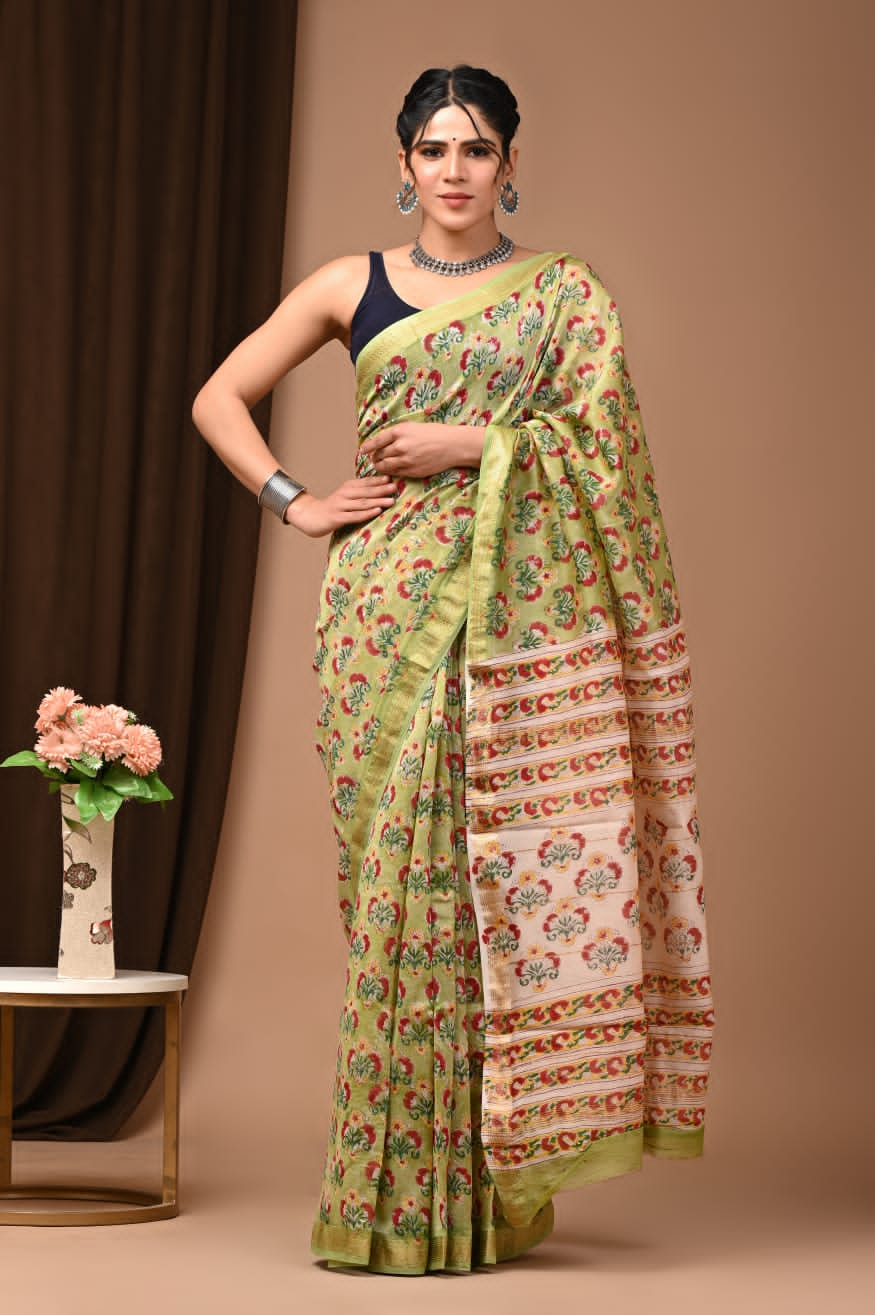 Maheshwari Silk Saree for Women