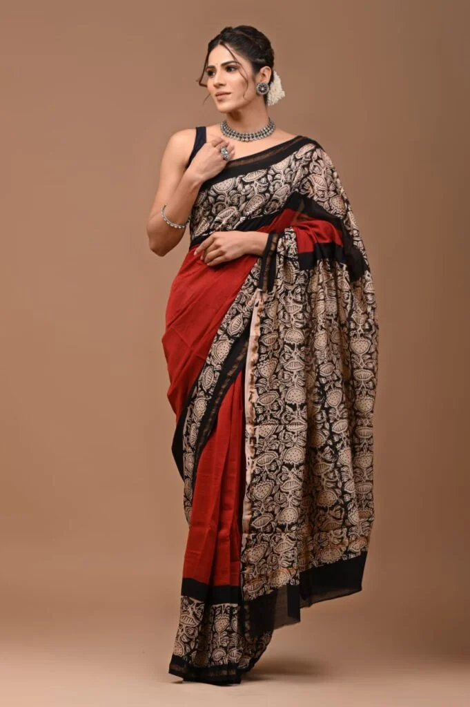 Maheshwari Silk Saree for Women