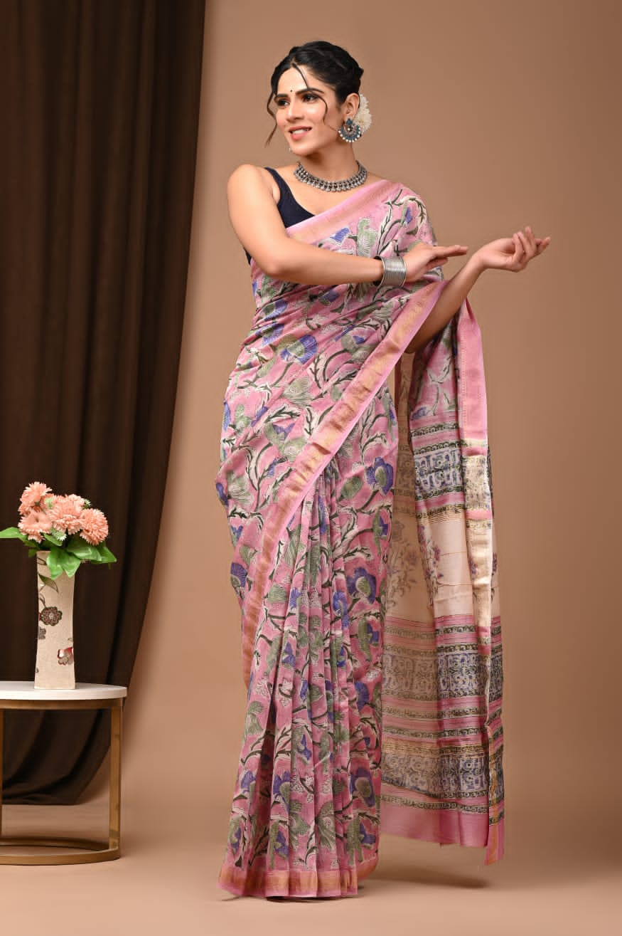 Maheshwari Silk Saree for Women