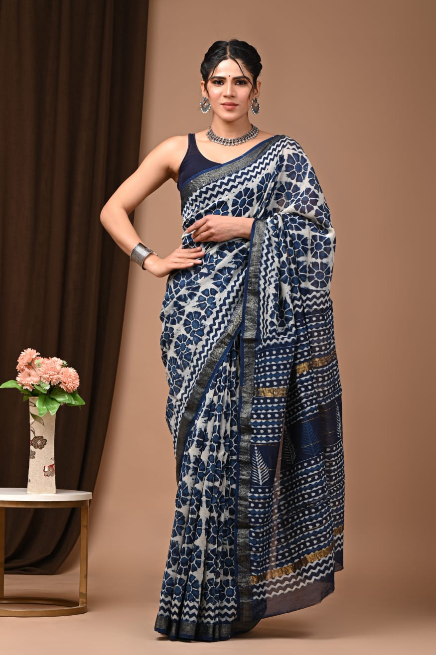 Maheshwari Silk Saree for Women