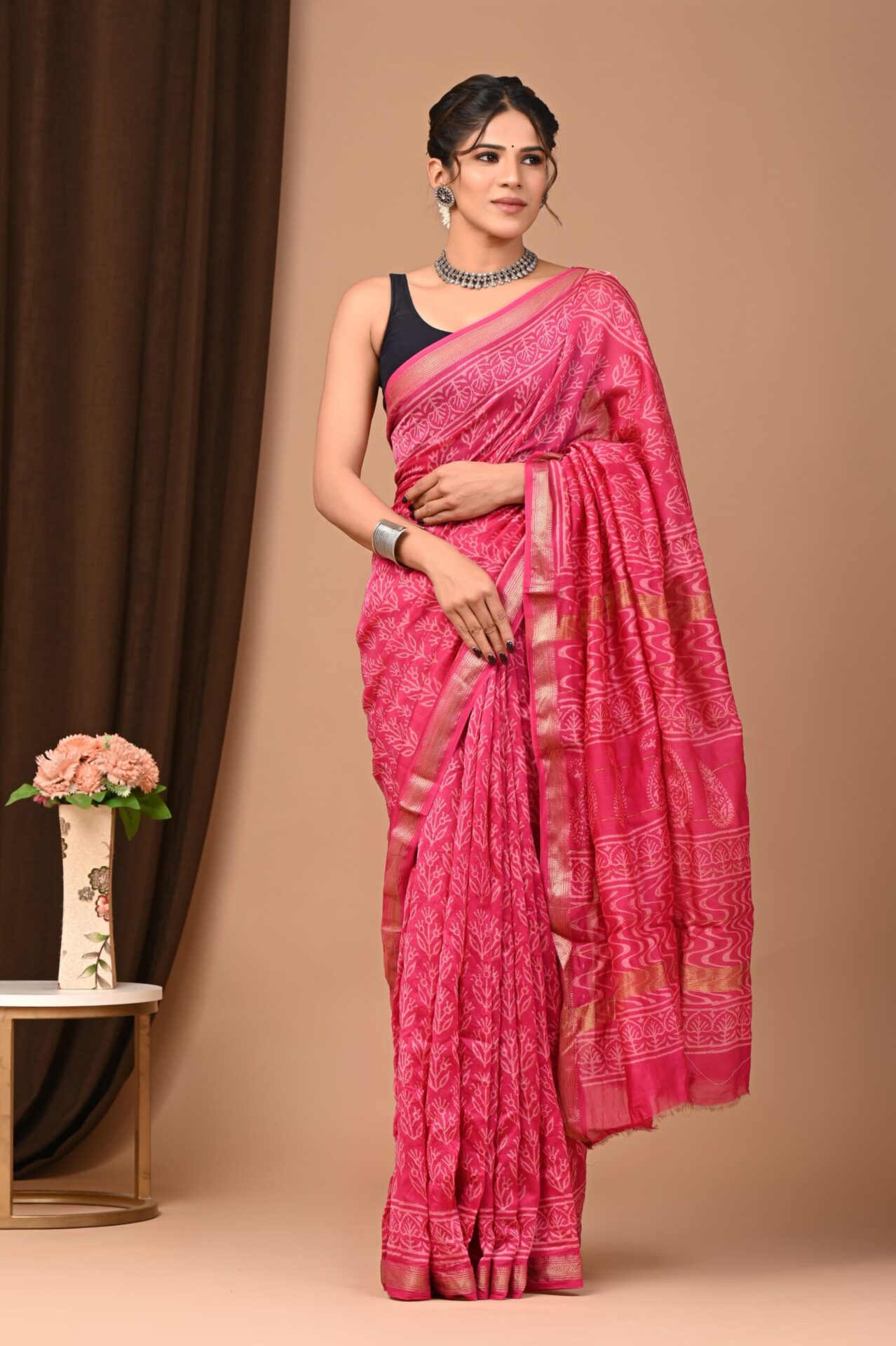 Maheshwari Silk Saree for Women