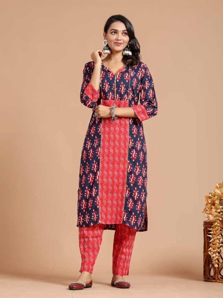 straight Salwar Suit without Dupatta