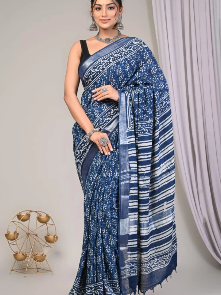 Linen Saree for Women