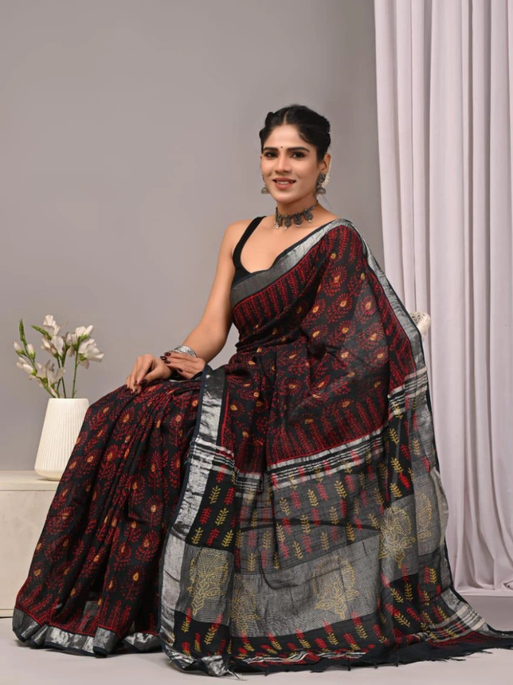 Linen Saree for Women