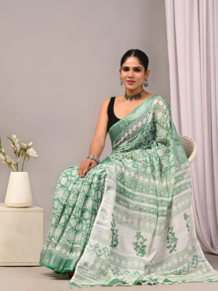 Linen Saree for Women