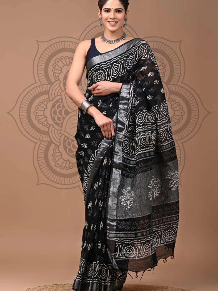 Linen Saree for Women