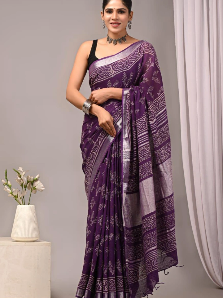 Linen Saree for Women