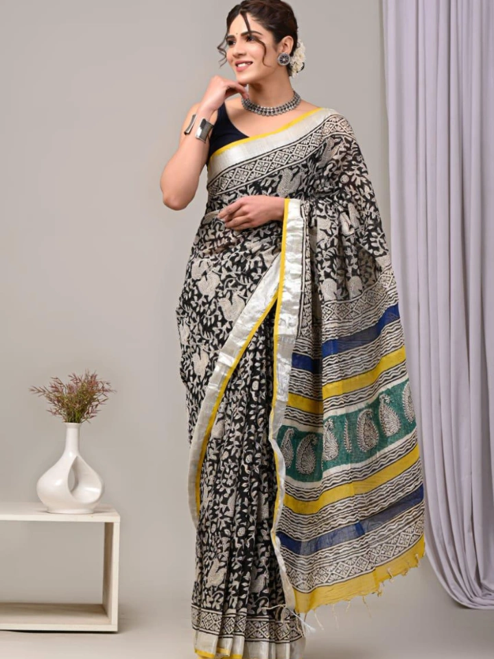 Linen Saree for Women