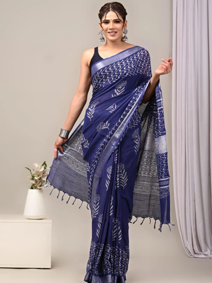 Linen Saree for Women