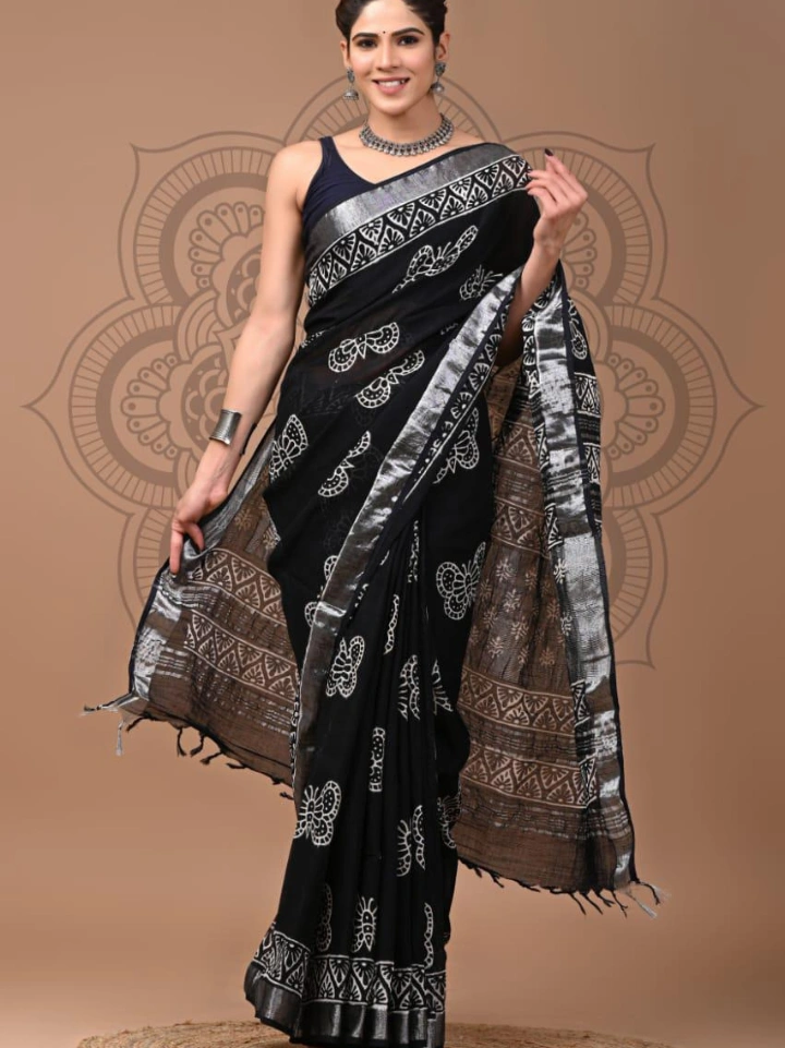 Linen Saree for Women