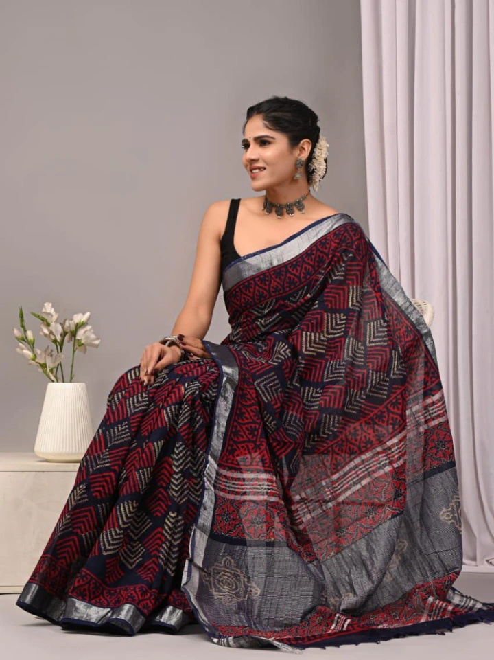 Linen Saree for Women